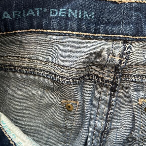 Ariat Denim Turquoise Bootcut Western Jeans 28S - Picture 6 of 7